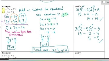 Math 10 - Linear Systems - Lesson 4 (Section 7.5) - Solving Linear Systems by Elimination