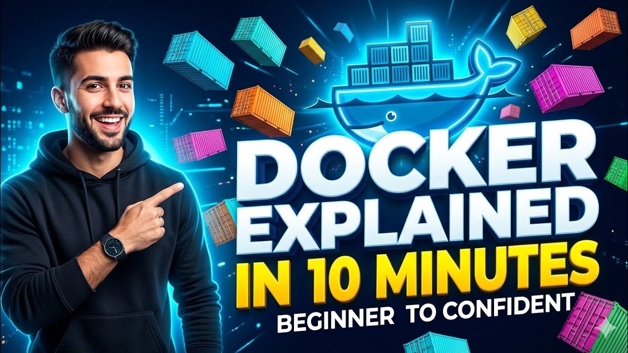 Docker Explained in 10 Minutes: Beginner to Confident