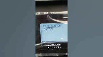 How to Check total paper print count Canon mf244dw