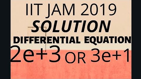 IIT JAM 2019 SOLUTIONS