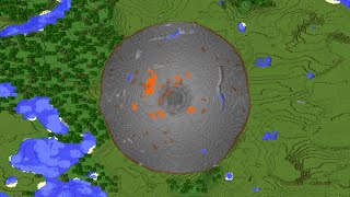 Minecraft UHC but there's this MASSIVE crater...