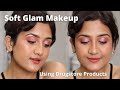 Rose Soft Glam Makeup Look using AFFORDABLE DRUGSTORE MAKEUP | Madhushree Joshi