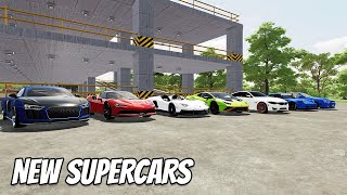 9 NEW SUPERCARS AND 3 LEVEL PARKING | FARMING SIMULATOR 22 #50 IN HINDI