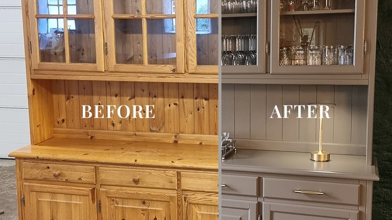DIY Display Cabinet Furniture flip - Before & After