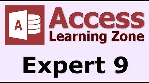 Microsoft Access Expert Level 9 - Introduction