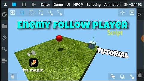 ENEMY FOLLOW SCRIPT TUTORIAL || ITS MAGIC ENGINE || UDAYGAMEDEV TUTORIAL #itsmagic #uday #tutorial
