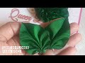 Folhinhas de fita de gorgurão Tutorial-PAP-DIY #flordefita #folhadefita #folhas @Laços sil lins