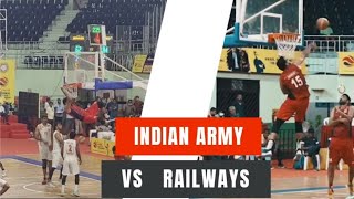 Indian Army  vs  Indian Railways/71st Senior Nationals Basketball Championship2022/IndianBasketball