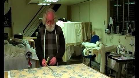 Repeat match - Louth curtain maker shows how to measure curtains for the perfect repeat match