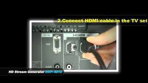 [DigitalZone] Cable Connection - HVP-4015 HDMI