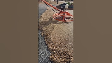 Precision flawless finish on the Resin Bound Surfacing using the Port A Trowel. #resinbound #shorts