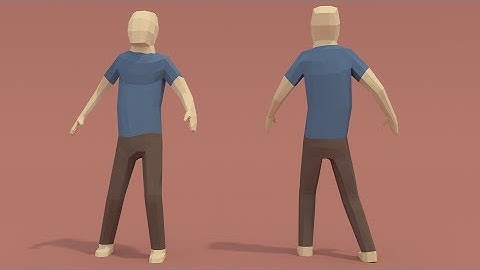 | PigArt | BLENDER Timelapse: Low poly human character
