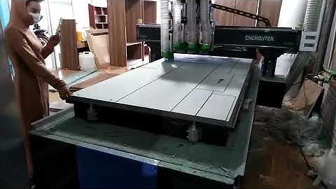 0988615095-Máy CNC 4 đầu cắt ván công nghiệp lắp và bàn giao khách ở Nghệ An