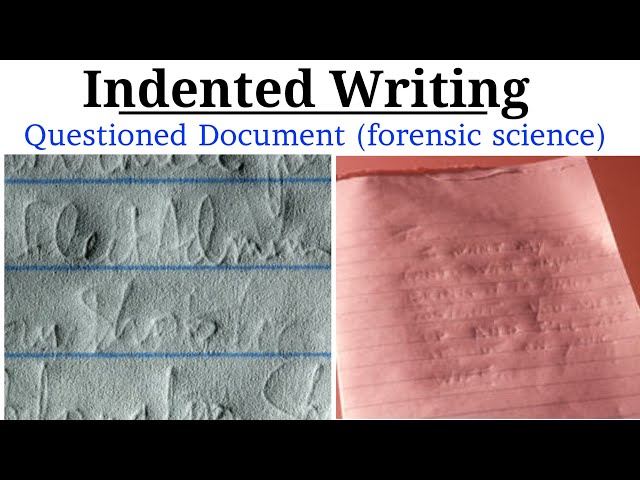 how to read indented writing at home