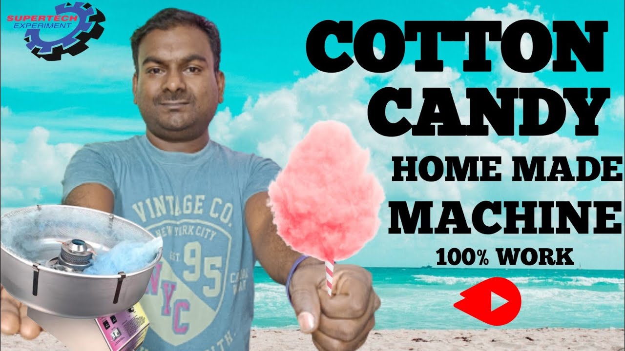 How To Make Cotton Candy Machine🍭ll Home Made Cotton Candy Machine🤓ll