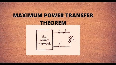 Maximum Power Transfer Theorem | MCQ
