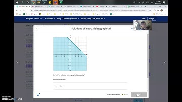 Solutions of inequalities: graphical | Math Hacks Example Video