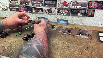 Powershift RC Technologies. Servo winch, controller and lights.