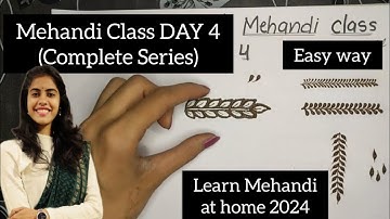 Mehandi Class DAY 4 | Learn Mehandi in 10 Days Challenge 😍 | Tanisha Mehandi Tutorial