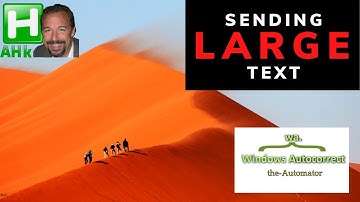 How to send a large amount of text by hitting a key