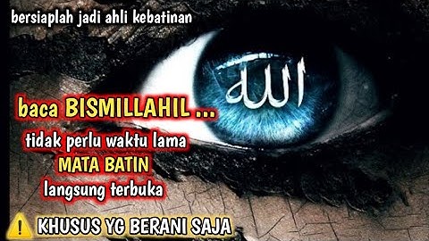 BERUNTUNG YANG MEMBUKA VIDEO INI || cara cepat membuka mata batin bagi pemula