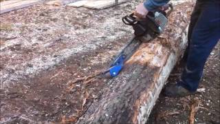 Debarking logs with the Log Wizard