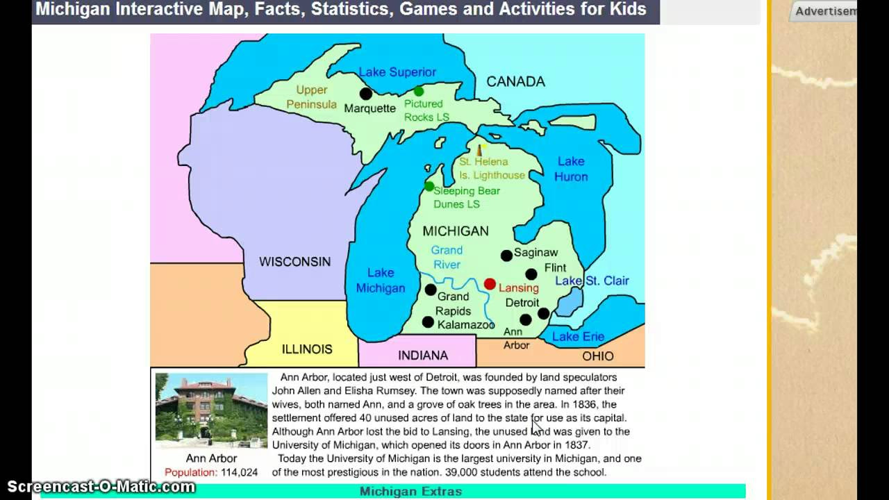 Michigan Interactive Map