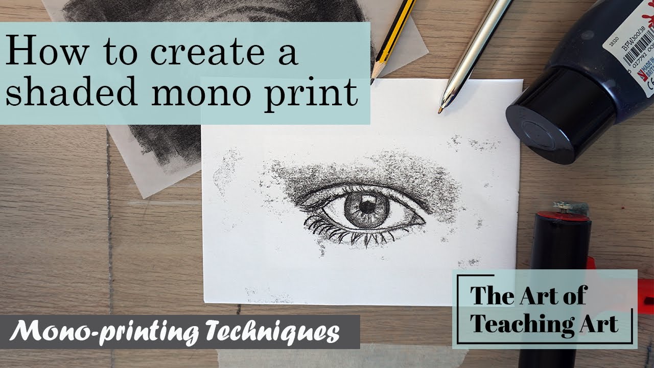Monoprinting techniques- Creating a Mono Type Print - YouTube