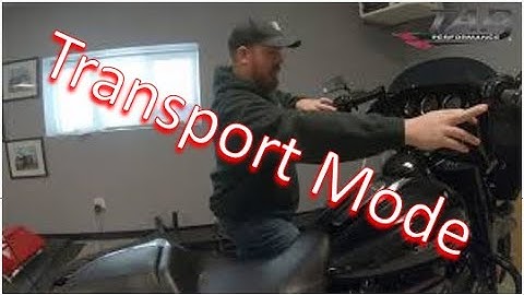 Putting My New M8 Harley-Davidson Touring Bike in Transport Mode