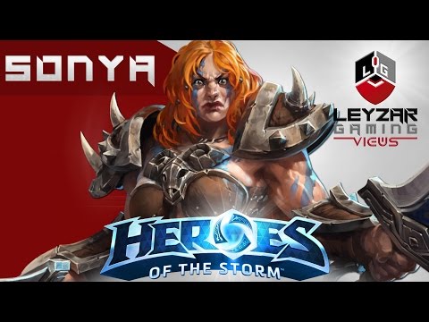 Heroes of the Storm (Gameplay) - Sonya Build Guide - Wrath Skin