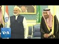 Indian PM Modi Meets Saudi King, Crown Prince