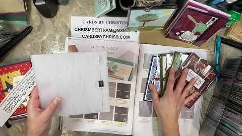 Tip Tuesday  -  Embossing Folder Organization Part 2 with Cards by Christine