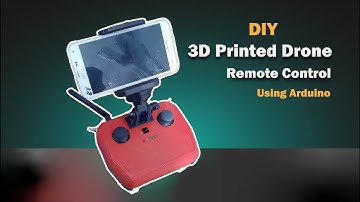 DIY 3D printed RC transmitter for drone with Altitude , position hold and video using Arduino