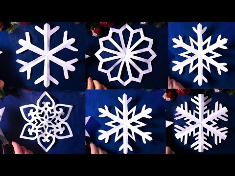 How to Cut Snowflakes ❄️ 5 Ideas for New Year Decorations [Tutorial]