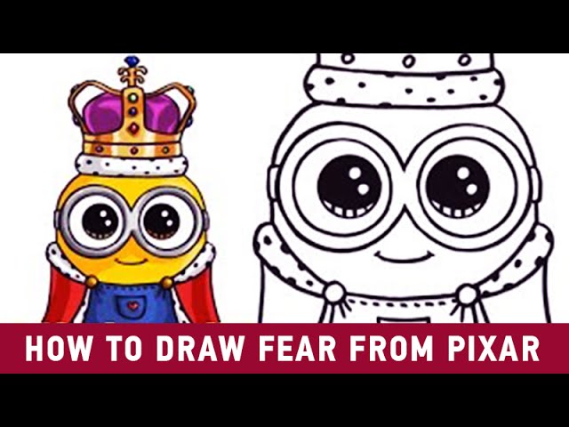 HOW TO DRAW MINION KING BOB INSIDE OUT HD BY WENNIE DRAW SO CUTE