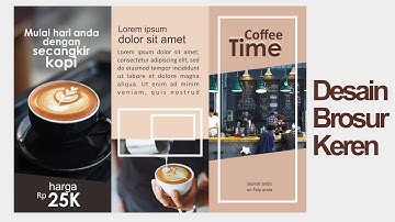 Tutorial Corel Draw Cara membuat brosur di coreldraw | Brochure Design