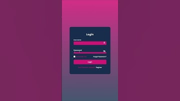 Animated Login Form Using HTML CSS & JavaScript