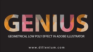 How to Create Geometric Low Poly Design on Text in Adobe Illustrator