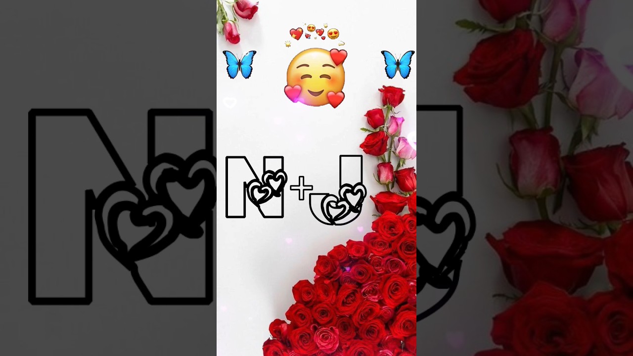 N+J love name WhatsApp status ❤️🦋 