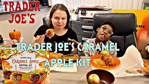 Trader Joe’s Carmel Apple Dipping Kit Experiment/Halloween Decor