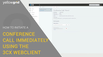 How to initiate an audio conference call immediately using the 3CX Webclient