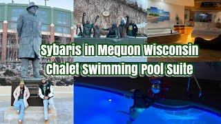 SYBARIS MEQUON WISCONSIN | CHALET SWIMMING POOL SUITE | VALENTINES GET AWAY