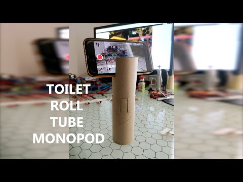 Selfie Plop - Toilet Roll Tube Monopod / Mobile Phone Filming Kit DIY
