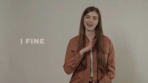 Sign Language phrase "I am Fine"