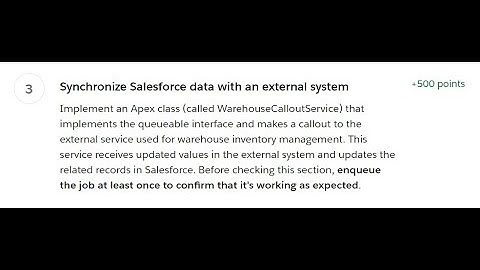 Synchronize Salesforce data with an external system || Apex Specialist Superbadge
