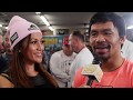 Manny Pacquiao on Adrien Broner's KO prediction: "Easy to say, hard to do. It will not happen."