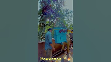 “Strength💪 Is A #powerman Soul❤️.” #lineman #ytshorts #hescom #viralshort #hardwork #motivation #lv