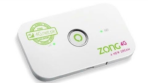 Zong 4g wifi password change