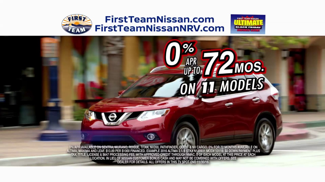 First Team Nissan >> First Team Nissan Ultimate Black Friday Sale This November 2016 First Team Nissan >> First Team Nissan Ultimate Black Friday Sale This November 2016