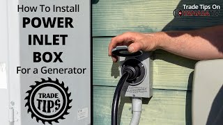 prepare for power outages | how to install a generator power inlet box